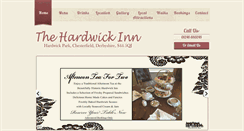 Desktop Screenshot of hardwickinn.co.uk